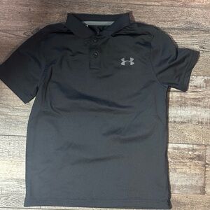 Under Armour boys  black Polo Shirt